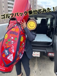 スズキ車にゴルフバック乗せてみた！！